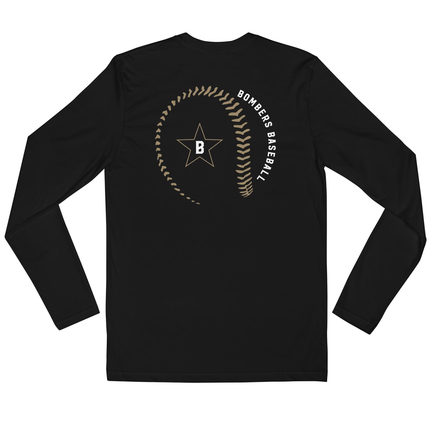 Bombers Baseball Long Sleeve Fitted Crew | Next Level