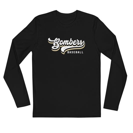 Bombers Script Long Sleeve Fitted Crew | Next Level