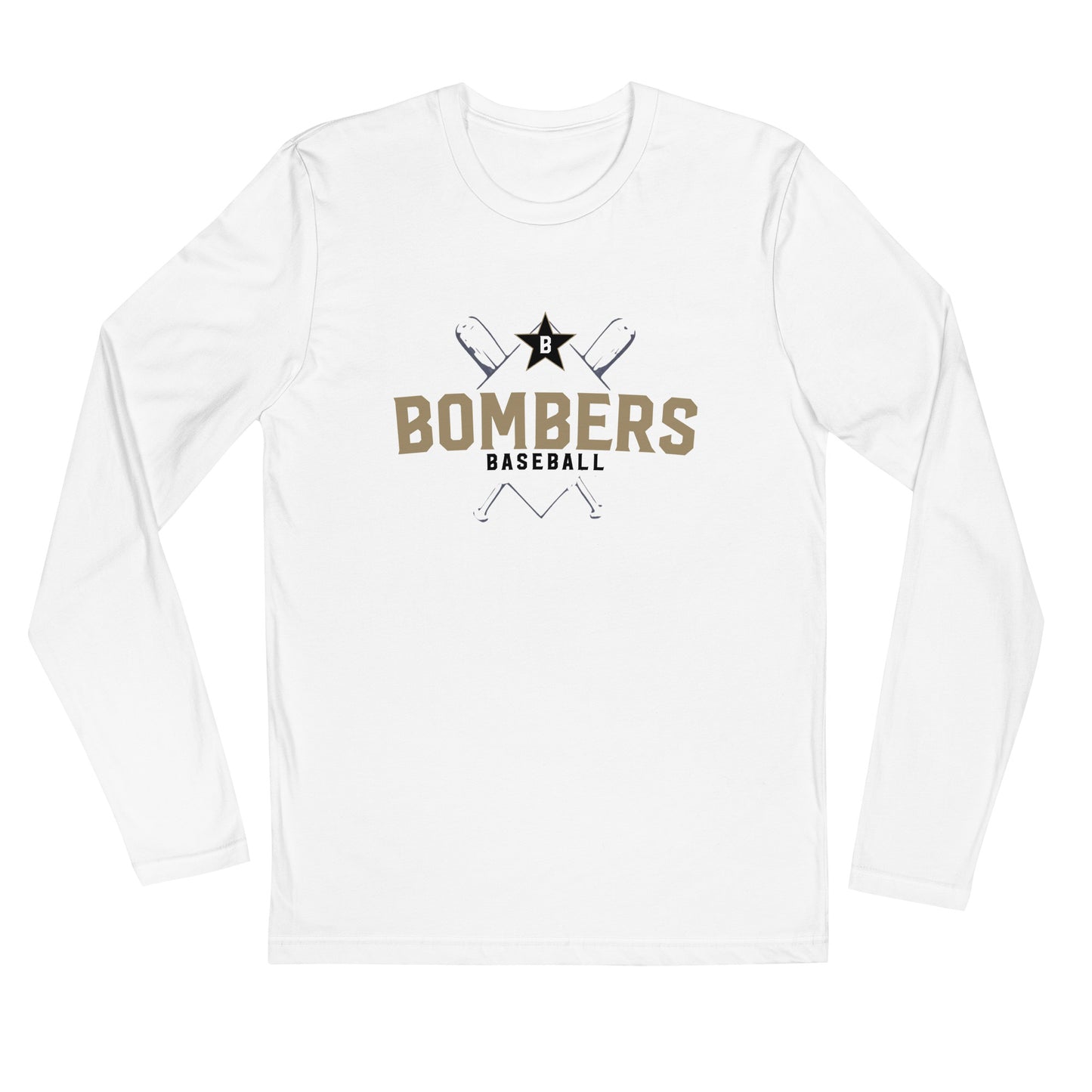 Bombers Cross Long Sleeve Fitted Crew | Next Level