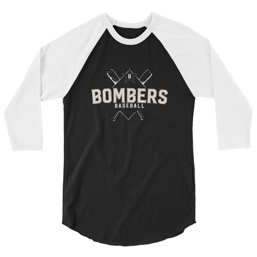 Bombers Cross 3/4 Sleeve Raglan Tee