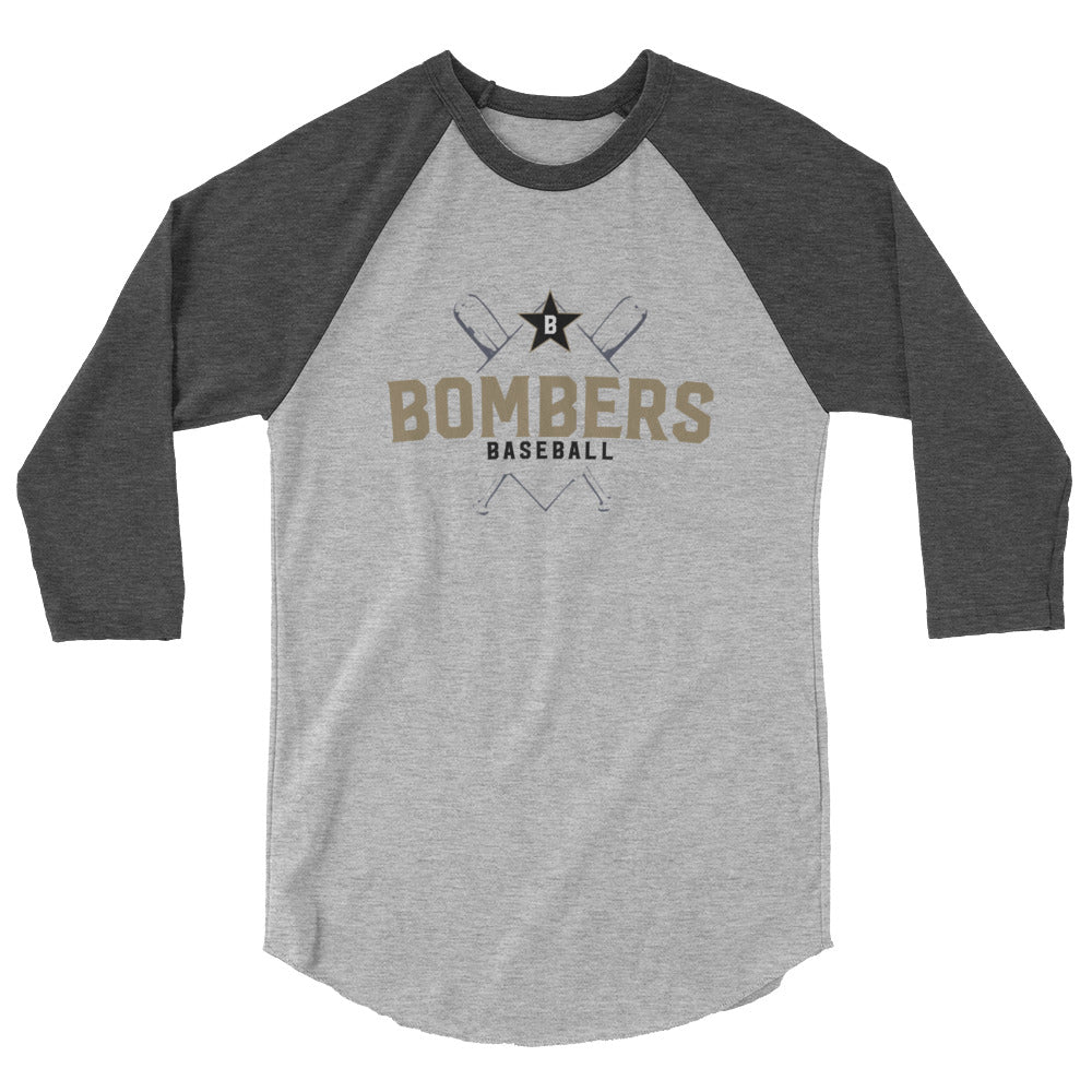 Bombers Cross 3/4 Sleeve Raglan Tee