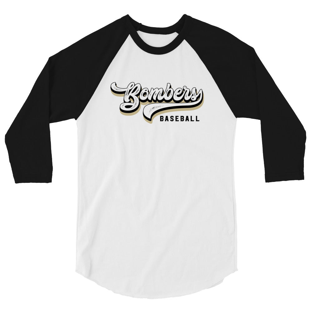 Bombers Script 3/4 Sleeve Raglan Tee