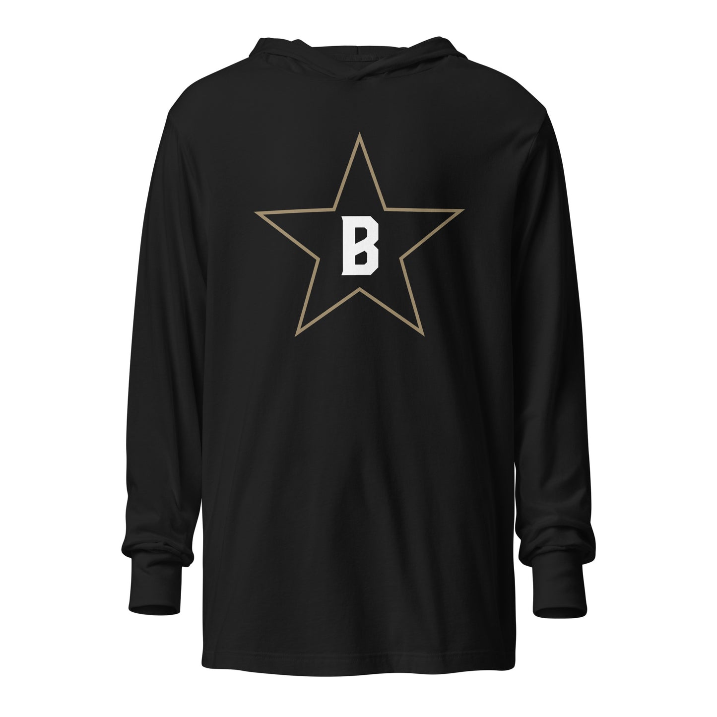 Bombers Star Hooded Long-Sleeve Tee | Bella + Canvas