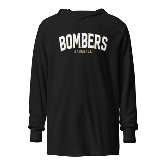 Bombers Arc Hooded Long-Sleeve Tee | Bella + Canvas