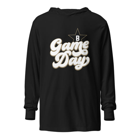 Bombers Game Day Hooded Long-Sleeve Tee | Bella + Canvas