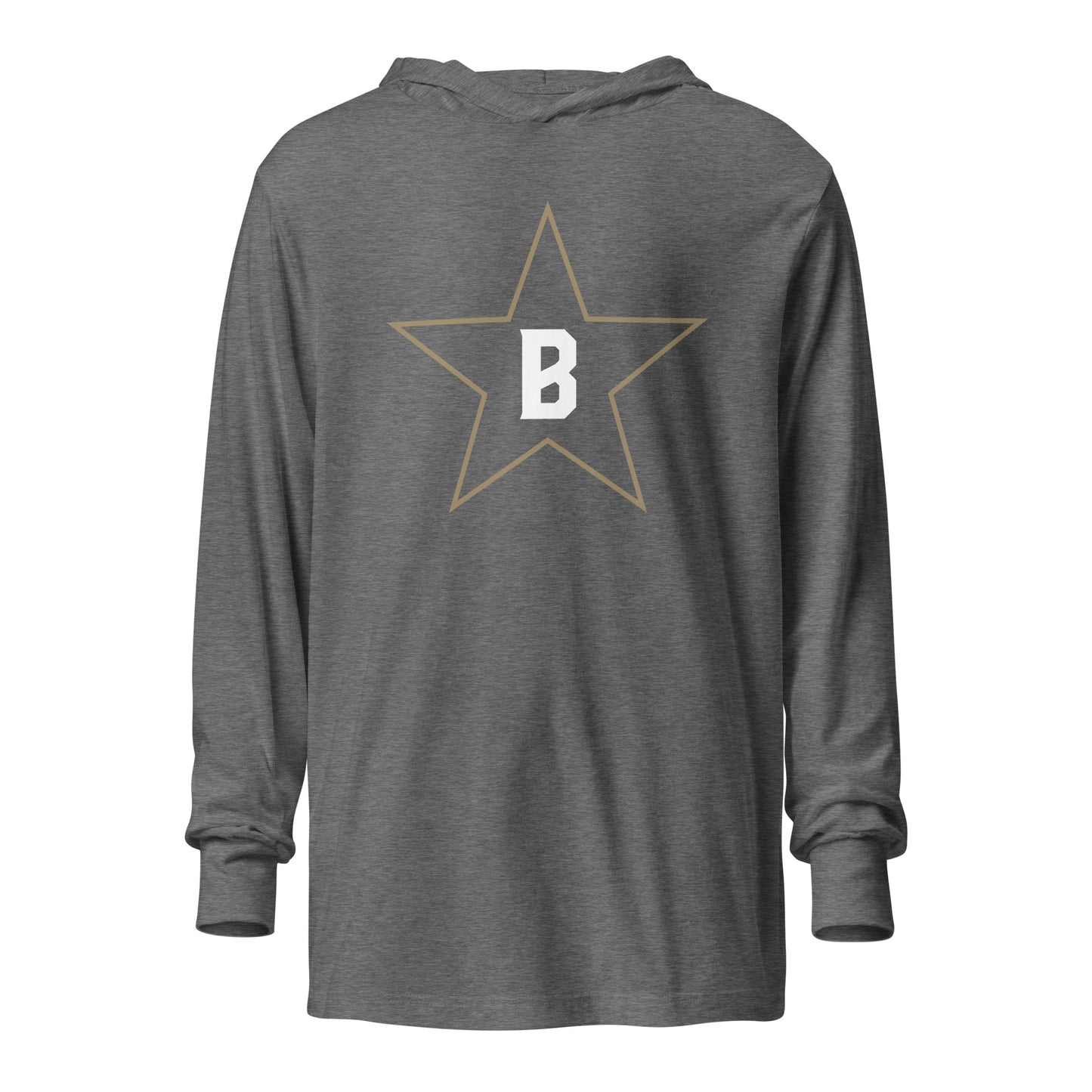 Bombers Star Hooded Long-Sleeve Tee | Bella + Canvas