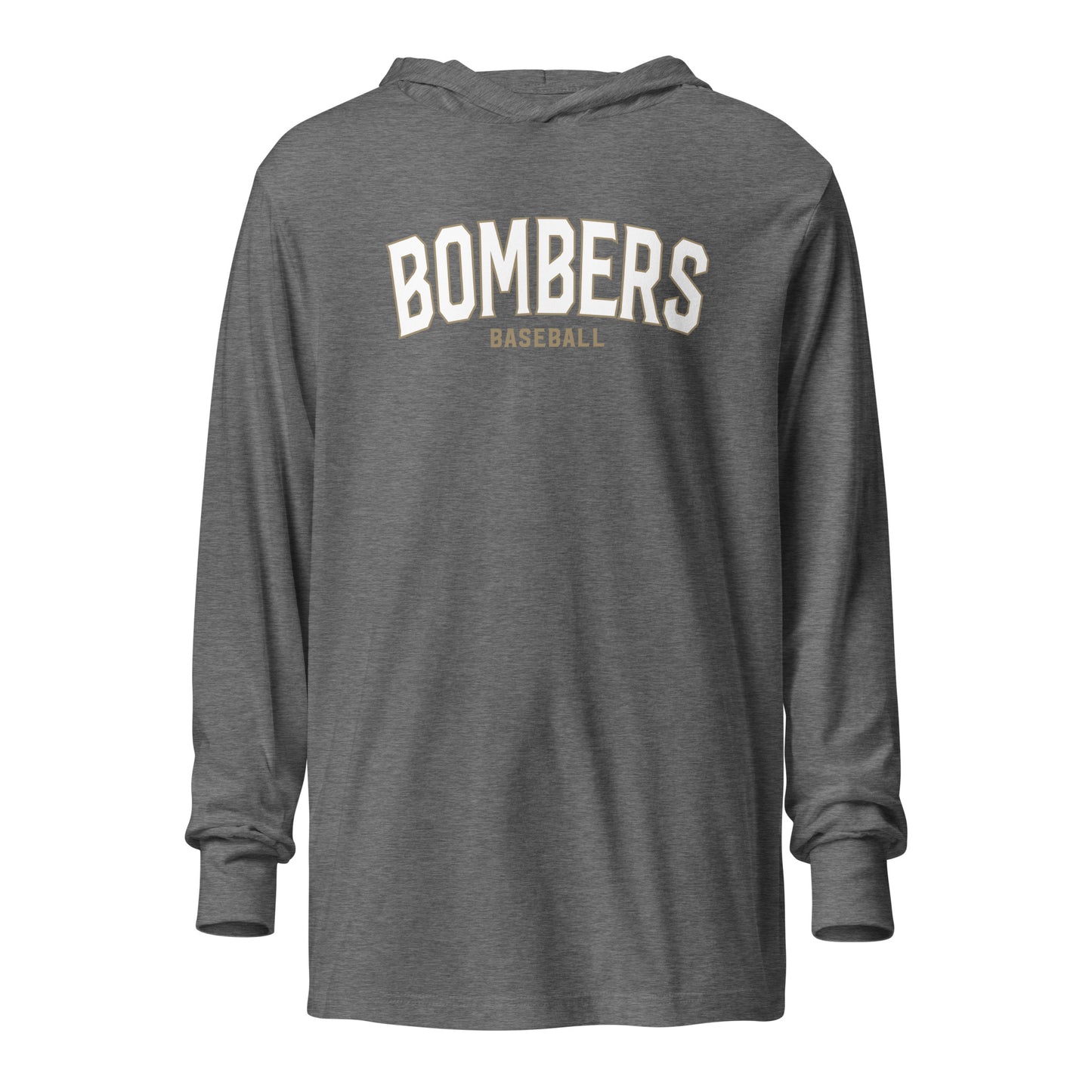 Bombers Arc Hooded Long-Sleeve Tee | Bella + Canvas