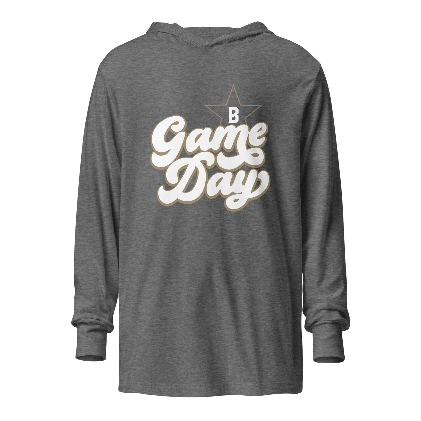 Bombers Game Day Hooded Long-Sleeve Tee | Bella + Canvas