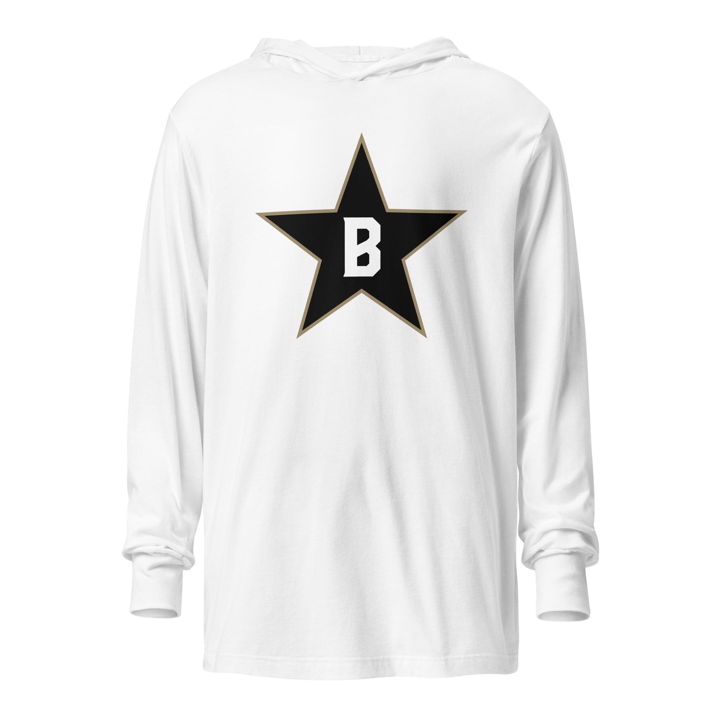 Bombers Star Hooded Long-Sleeve Tee | Bella + Canvas