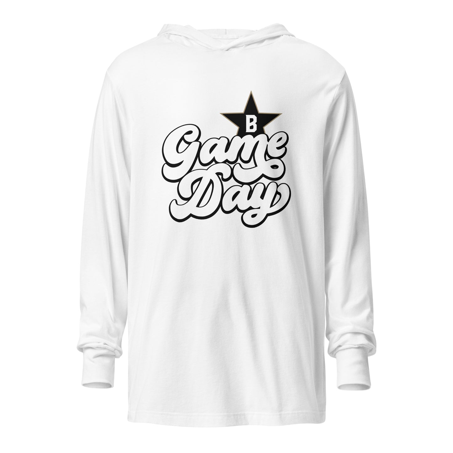 Bombers Game Day Hooded Long-Sleeve Tee | Bella + Canvas