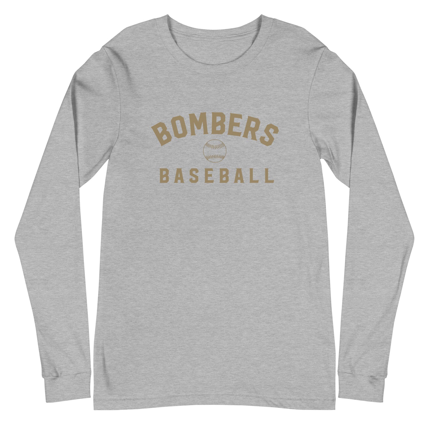 Bombers Baseball Arc Long-Sleeve Tee | Bella + Canvas