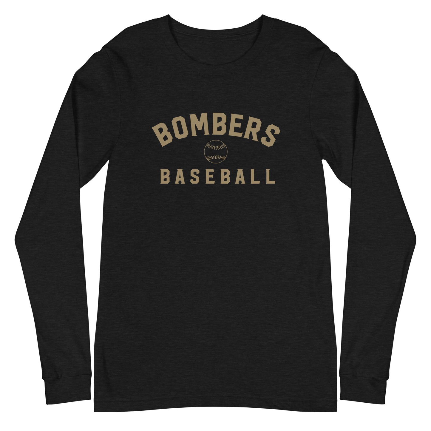 Bombers Baseball Arc Long-Sleeve Tee | Bella + Canvas