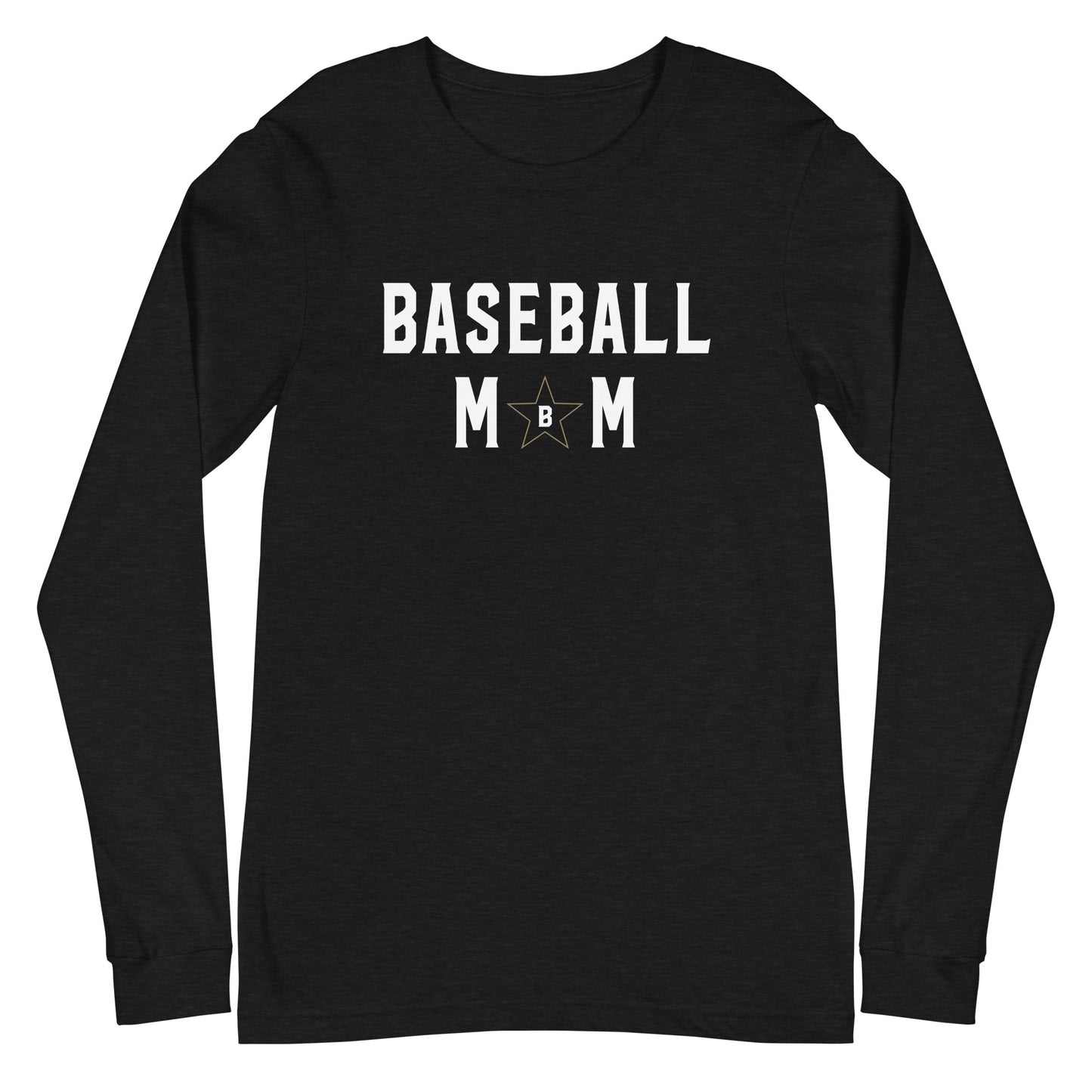 Bombers Baseball Mom Star Long-Sleeve Tee | Bella + Canvas