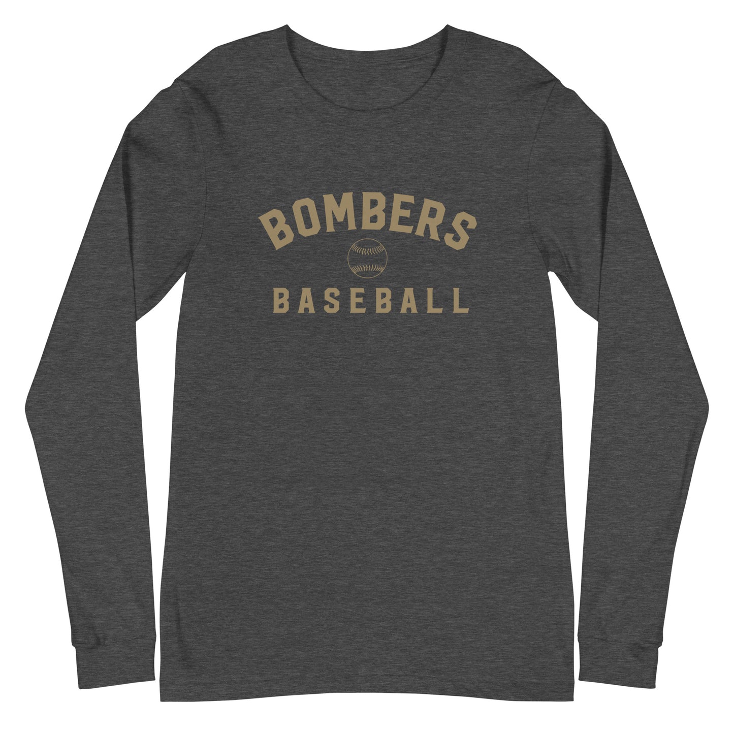 Bombers Baseball Arc Long-Sleeve Tee | Bella + Canvas