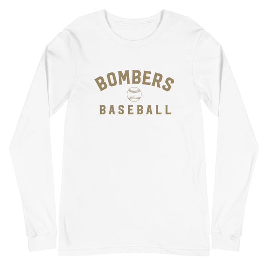 Bombers Baseball Arc Long-Sleeve Tee | Bella + Canvas