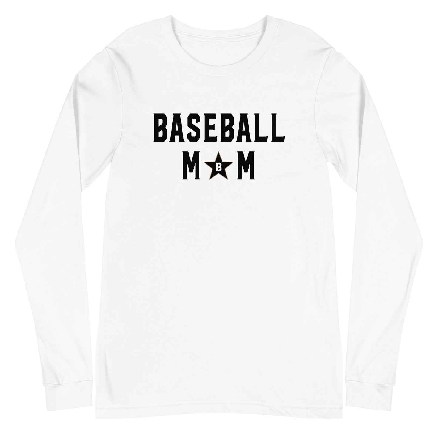 Bombers Baseball Mom Star Long-Sleeve Tee | Bella + Canvas