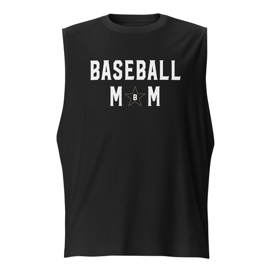 Bombers Baseball Mom Star Muscle Shirt | Bella + Canvas