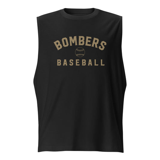 Bombers Baseball Arc Muscle Shirt | Bella + Canvas