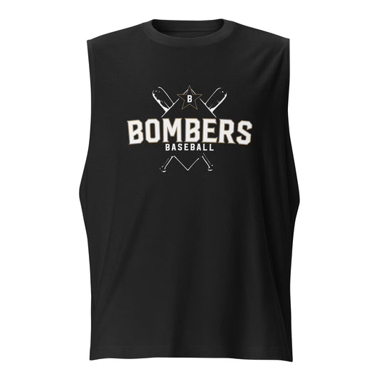 Bombers Cross Muscle Shirt | Bella + Canvas