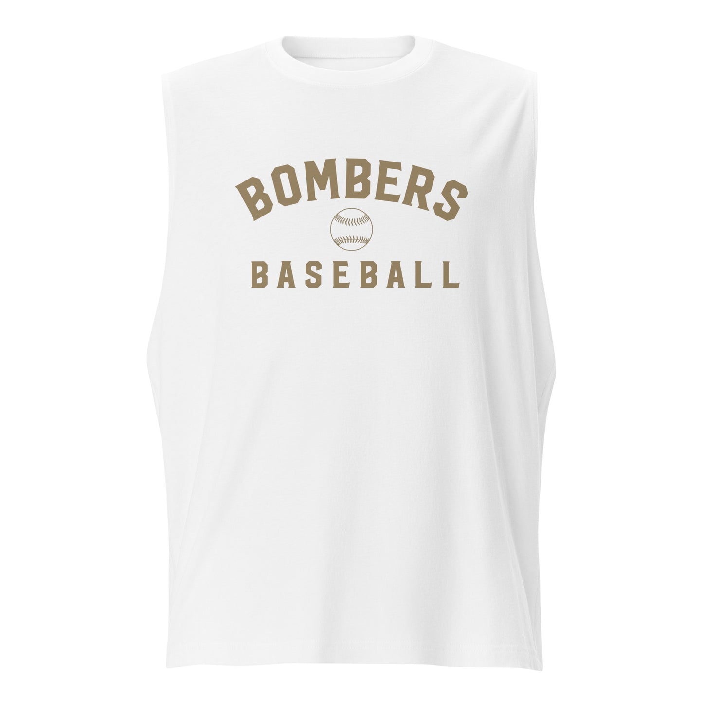 Bombers Baseball Arc Muscle Shirt | Bella + Canvas