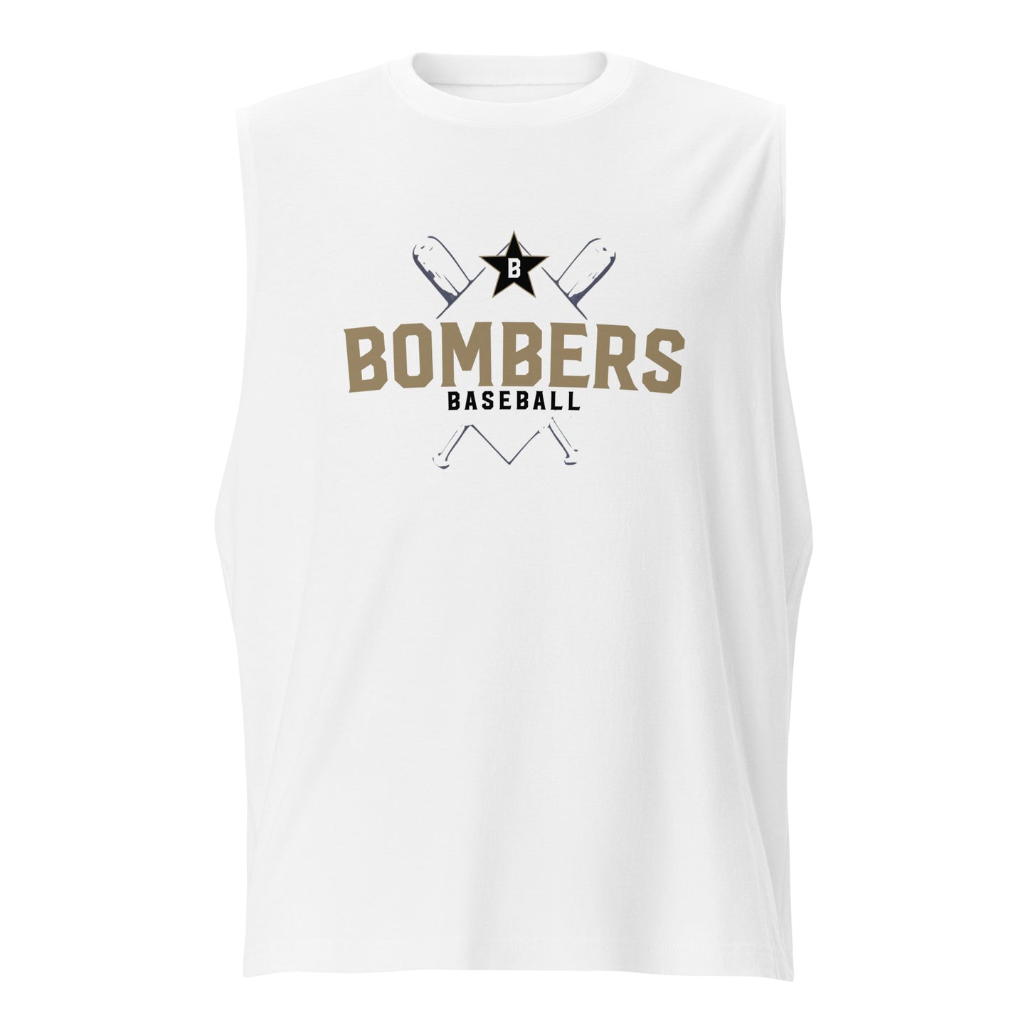 Bombers Cross Muscle Shirt | Bella + Canvas